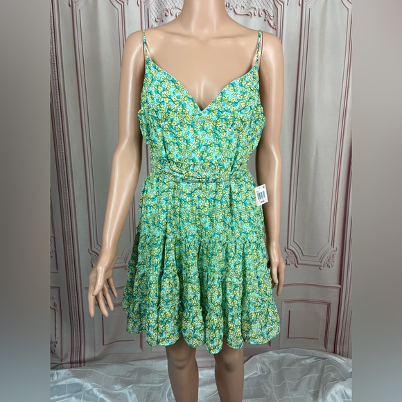 B Darlin Floral Summer Dress Size 11/12 XS and 13/14 SMALL Cocktail Party Dress - Picture 4 of 16